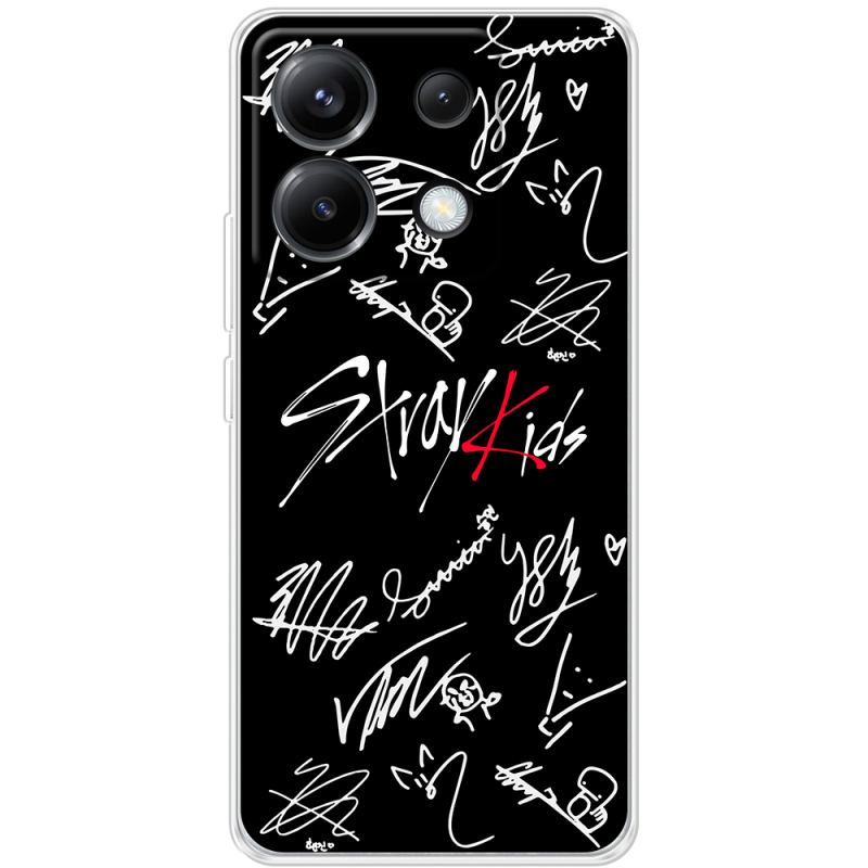 Чехол BoxFace Poco X6 5G Stray Kids автограф