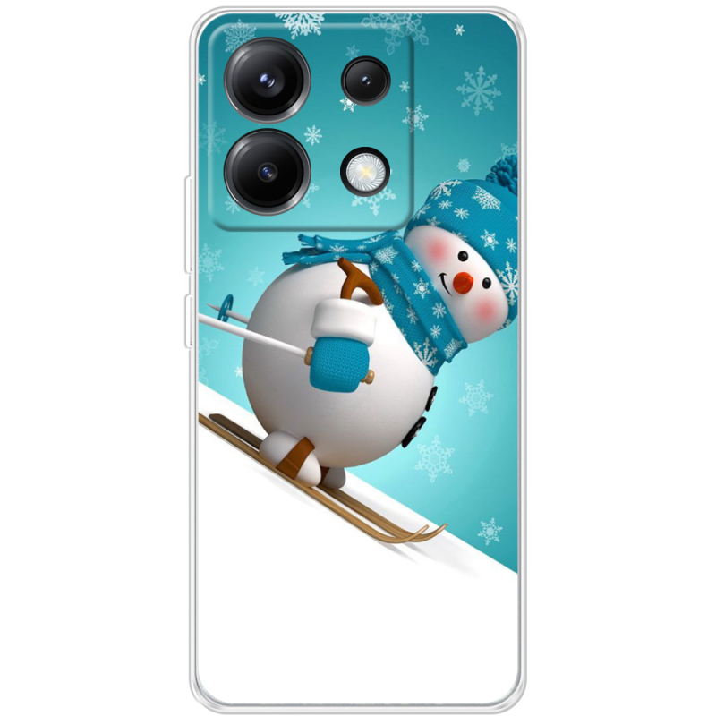 Чехол BoxFace Poco X6 5G Skier Snowman