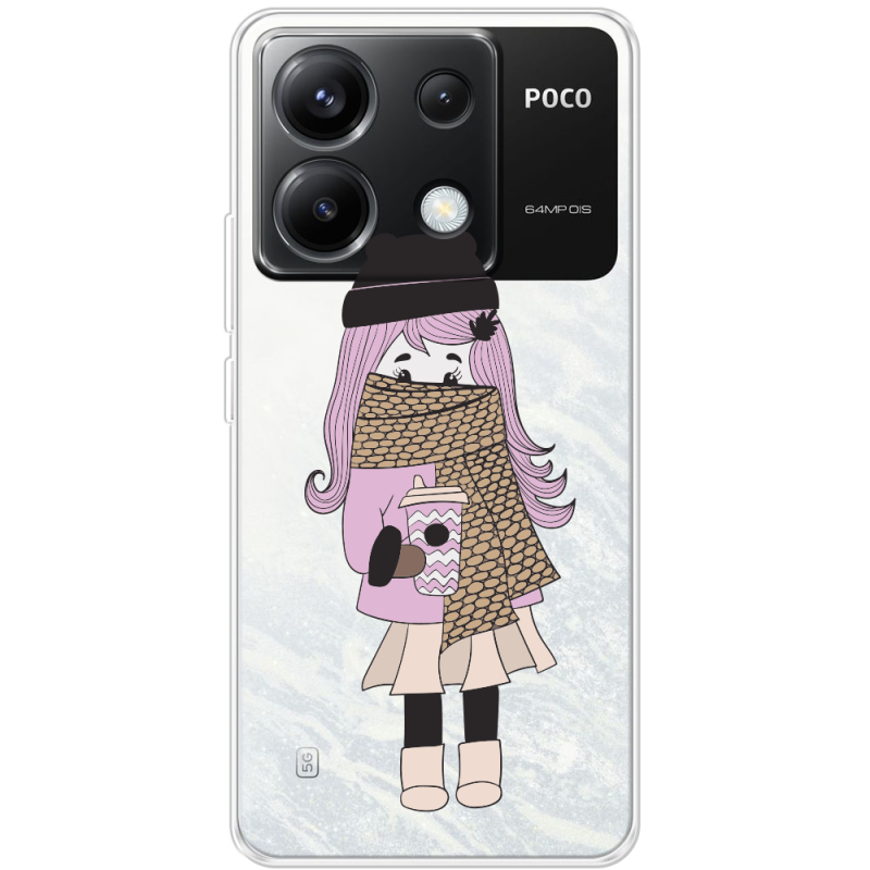 Прозрачный чехол BoxFace Xiaomi Poco X6 5G Winter Morning Girl