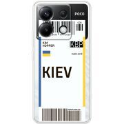 Прозрачный чехол BoxFace Xiaomi Poco X6 5G Ticket Kiev