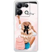 Прозрачный чехол BoxFace Xiaomi Poco X6 5G Travel Girl