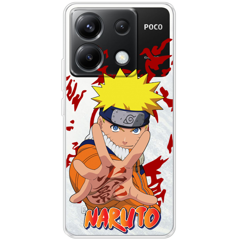 Прозрачный чехол BoxFace Xiaomi Poco X6 5G Naruto