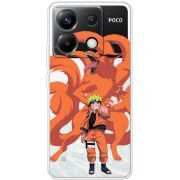 Прозрачный чехол BoxFace Xiaomi Poco X6 5G Naruto and Kurama