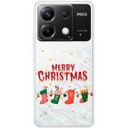 Прозрачный чехол BoxFace Xiaomi Poco X6 5G Merry Christmas