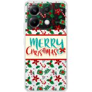 Прозрачный чехол BoxFace Xiaomi Poco X6 5G Vintage Christmas Pattern