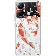 Прозрачный чехол BoxFace Xiaomi Poco X6 5G Japanese Koi Fish