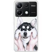 Прозрачный чехол BoxFace Xiaomi Poco X6 5G Husky