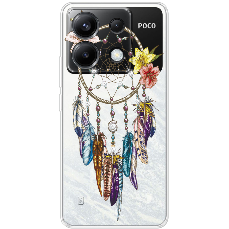 Чехол со стразами Xiaomi Poco X6 5G Dreamcatcher