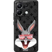 Черный чехол BoxFace Poco X6 5G looney bunny