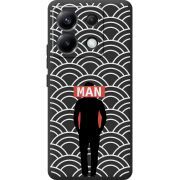 Черный чехол BoxFace Poco X6 5G Man Pattern