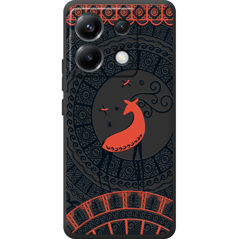 Черный чехол BoxFace Poco X6 5G Ornament