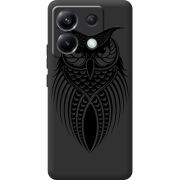 Черный чехол BoxFace Poco X6 5G Owl