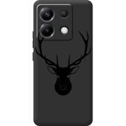 Черный чехол BoxFace Poco X6 5G Deer