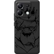 Черный чехол BoxFace Poco X6 5G Bear King