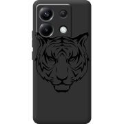 Черный чехол BoxFace Poco X6 5G Tiger