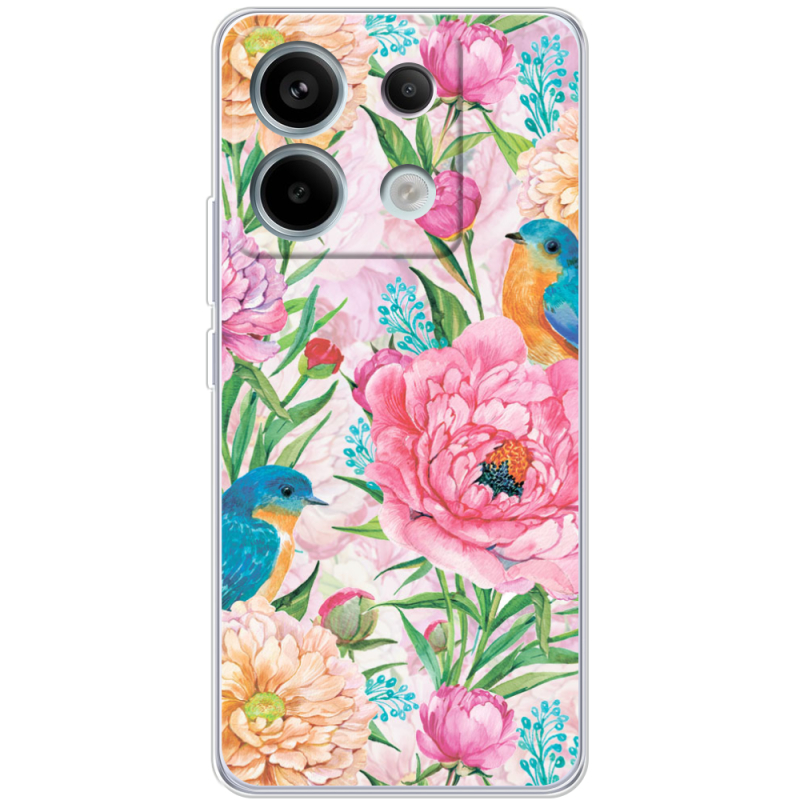 Чехол BoxFace Xiaomi Redmi Note 13 5G Birds in Flowers