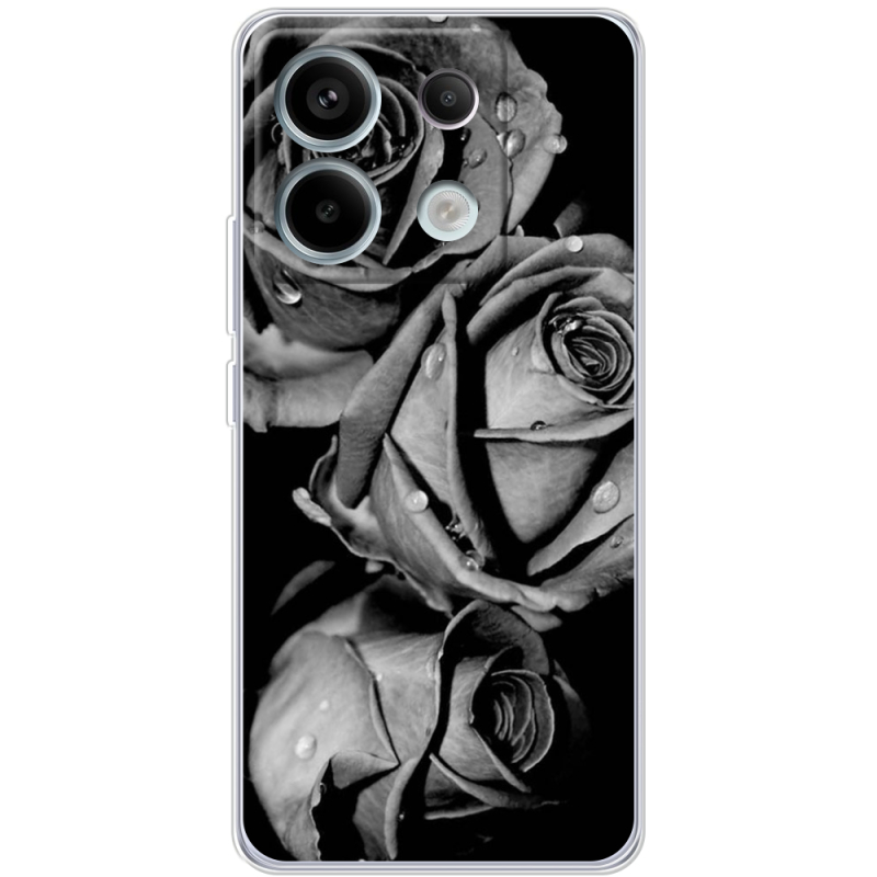 Чехол BoxFace Xiaomi Redmi Note 13 5G Black and White Roses