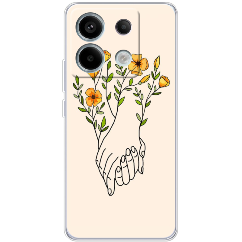 Чехол BoxFace Xiaomi Redmi Note 13 5G Flower Hands