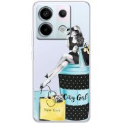 Прозрачный чехол BoxFace Xiaomi Redmi Note 13 5G City Girl