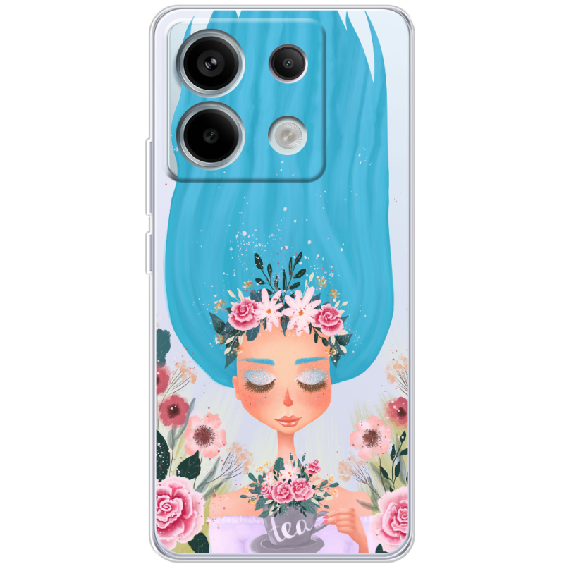 Прозрачный чехол BoxFace Xiaomi Redmi Note 13 5G Blue Hair