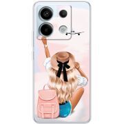 Прозрачный чехол BoxFace Xiaomi Redmi Note 13 5G Travel Girl