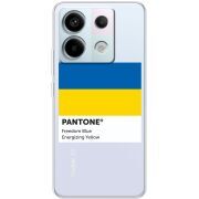 Прозрачный чехол BoxFace Xiaomi Redmi Note 13 5G Pantone вільний синій