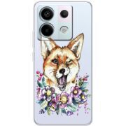 Прозрачный чехол BoxFace Xiaomi Redmi Note 13 5G Winking Fox