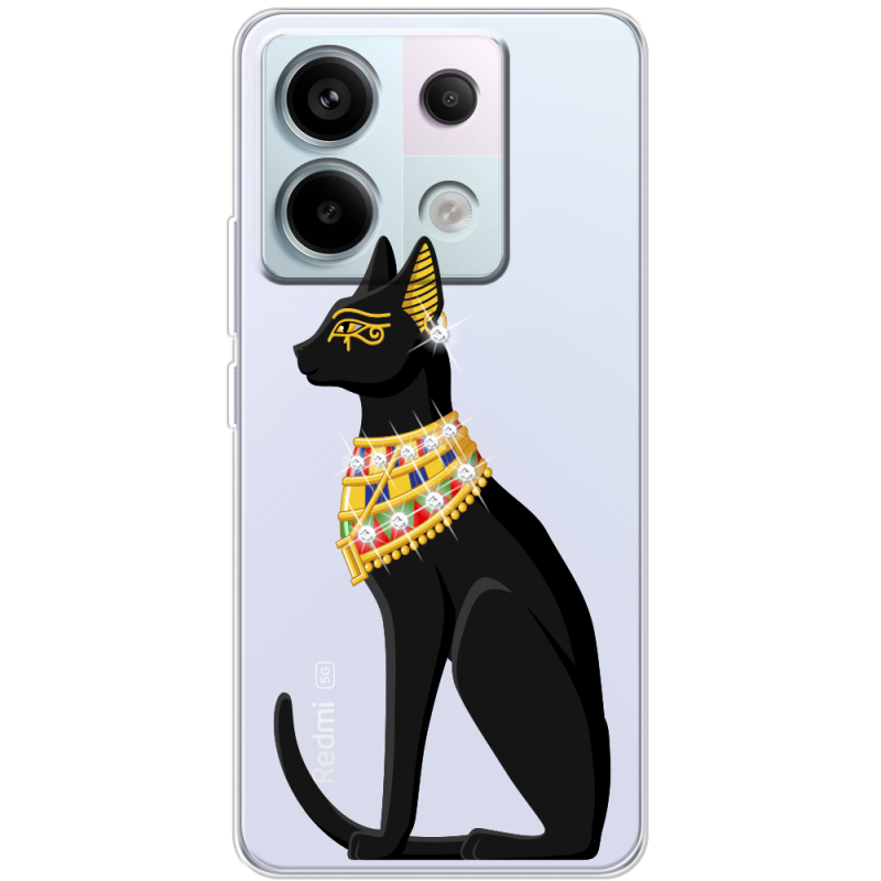 Чехол со стразами BoxFace Xiaomi Redmi Note 13 5G Egipet Cat