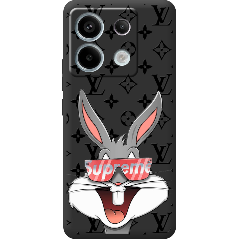 Черный чехол BoxFace Xiaomi Redmi Note 13 5G looney bunny