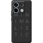 Черный чехол BoxFace Xiaomi Redmi Note 13 5G Minimalistic