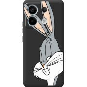 Черный чехол BoxFace Xiaomi Redmi Note 13 5G Lucky Rabbit