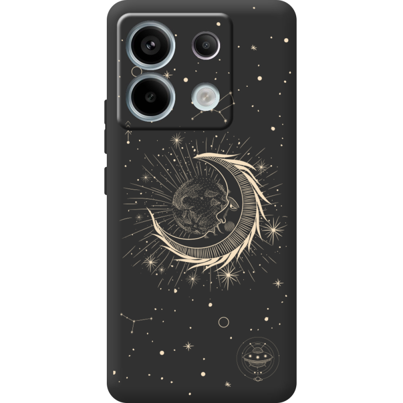 Черный чехол BoxFace Xiaomi Redmi Note 13 5G Moon