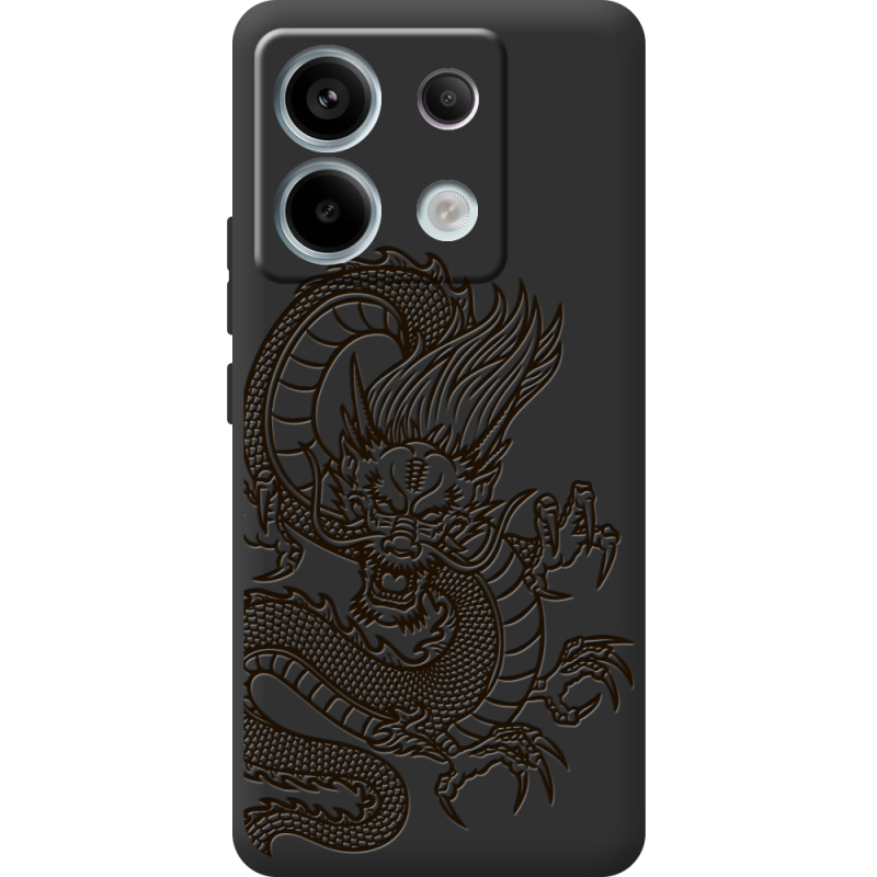 Черный чехол BoxFace Xiaomi Redmi Note 13 5G Chinese Dragon