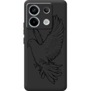 Черный чехол BoxFace Xiaomi Redmi Note 13 5G Dove