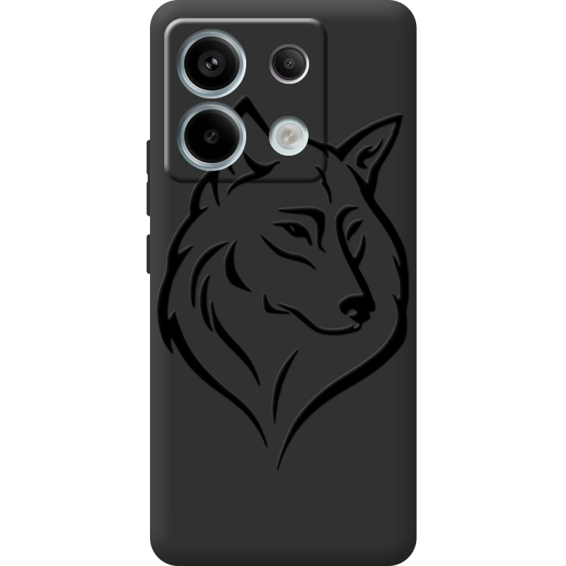 Черный чехол BoxFace Xiaomi Redmi Note 13 5G Wolf