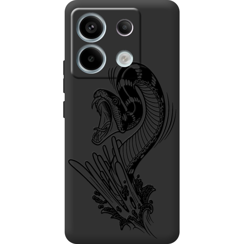 Черный чехол BoxFace Xiaomi Redmi Note 13 5G Snake