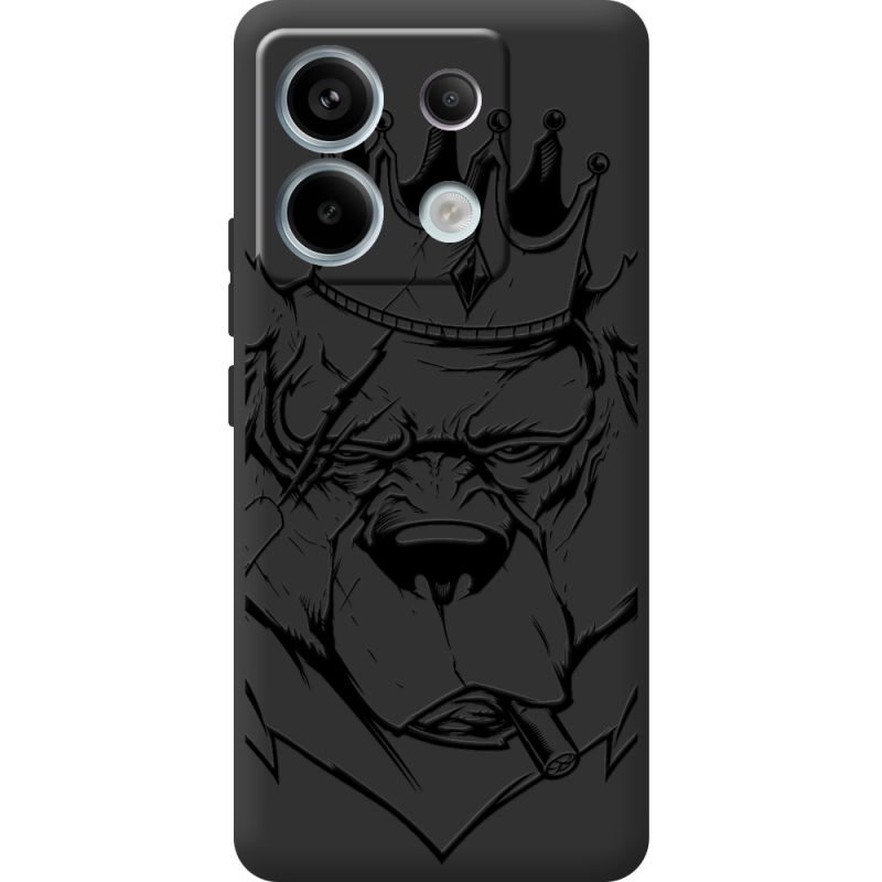 Черный чехол BoxFace Xiaomi Redmi Note 13 5G Bear King