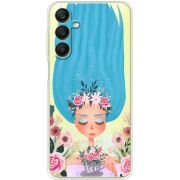 Прозрачный чехол BoxFace Samsung Galaxy A25 (A256) Blue Hair