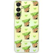 Прозрачный чехол BoxFace Samsung Galaxy A25 (A256) Pattern Baby Yoda