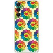 Прозрачный чехол BoxFace Samsung Galaxy A25 (A256) Hippie Flowers