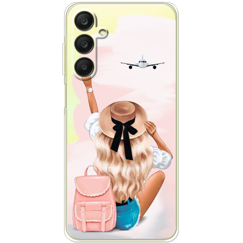 Прозрачный чехол BoxFace Samsung Galaxy A25 (A256) Travel Girl