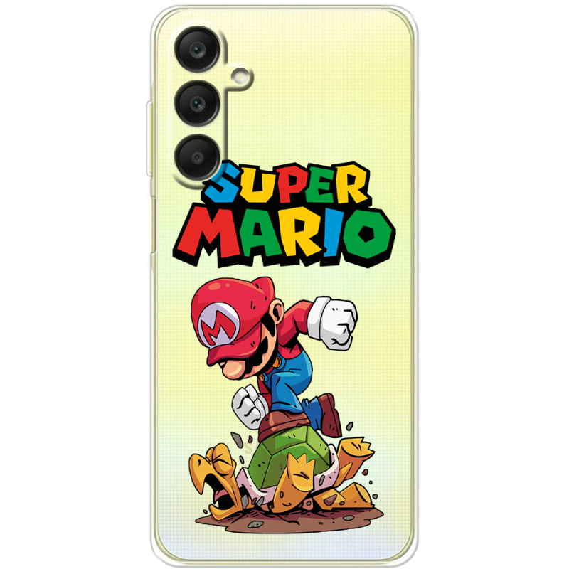 Прозрачный чехол BoxFace Samsung Galaxy A25 (A256) Super Mario