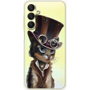 Прозрачный чехол BoxFace Samsung Galaxy A25 (A256) Steampunk Cat