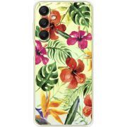 Прозрачный чехол BoxFace Samsung Galaxy A25 (A256) Tropical Flowers