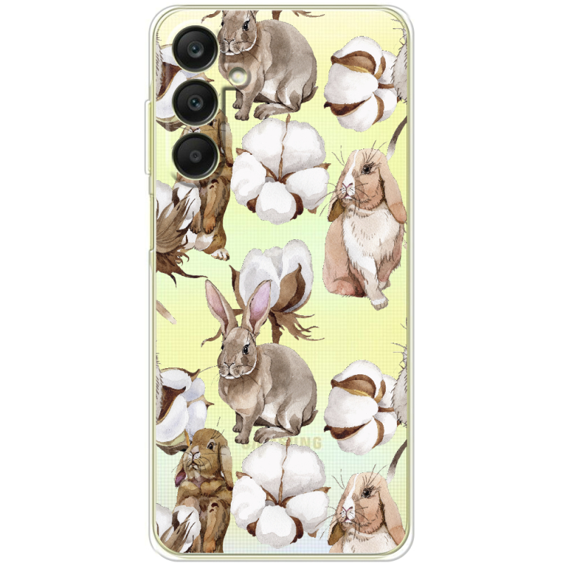 Прозрачный чехол BoxFace Samsung Galaxy A25 (A256) Cotton and Rabbits