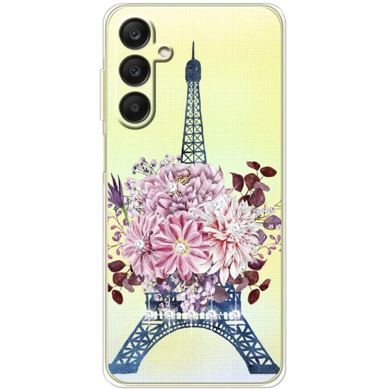 Чехол со стразами Samsung Galaxy A25 (A256) Eiffel Tower