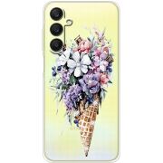 Чехол со стразами Samsung Galaxy A25 (A256) Ice Cream Flowers