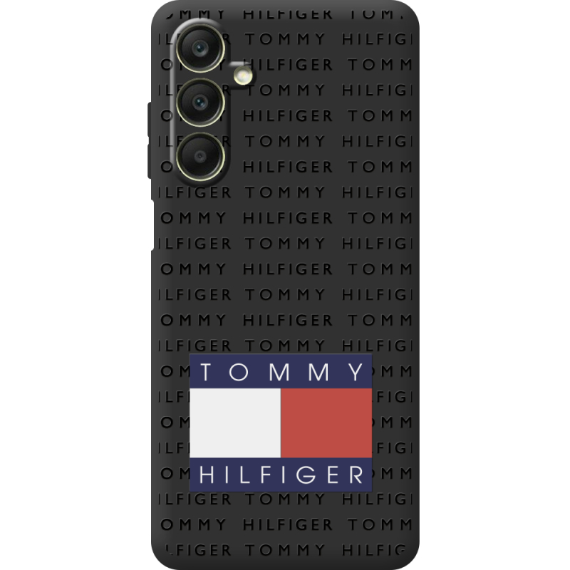 Черный чехол BoxFace Samsung Galaxy A25 (A256) Tommy Print