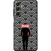 Черный чехол BoxFace Samsung Galaxy A25 (A256) Man Pattern