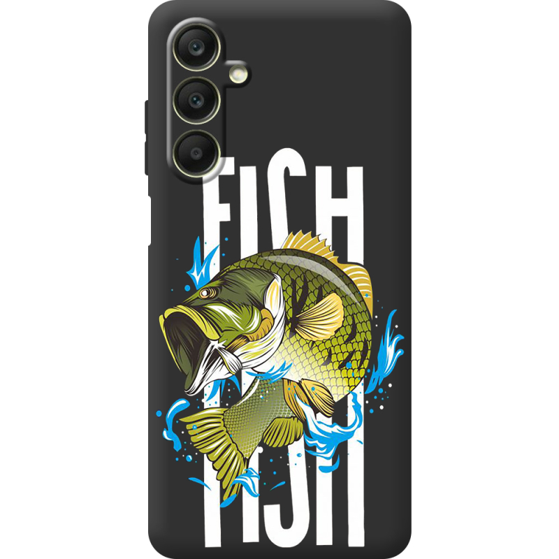 Черный чехол BoxFace Samsung Galaxy A25 (A256) Fish